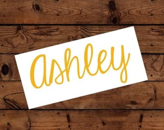Name Decal - Custom Decal - Any Word Decal - Glitter Decal - Custom Decal - Word Decal - Car Decal - Tumbler Decal - Bridesmaid Decal