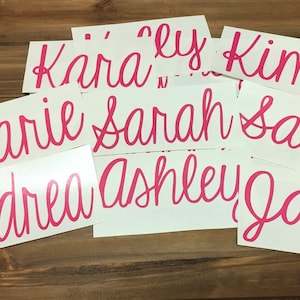 Any Word Decal - Personalized Decal - Glitter Name - Glitter Decal - Customized Decal - Word Vinyl Decal - Tumbler Decal image 3