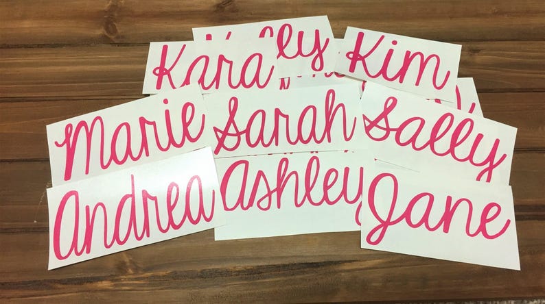 Any Word Decal - Personalized Decal - Glitter Name - Glitter Decal - Customized Decal - Word Vinyl Decal - Tumbler Decal image 3