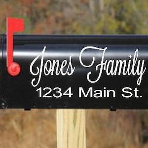 Mailbox Decal - Custom Mailbox Decal - Address Decal - Mailbox Monogram - Mailbox Sticker - Mailbox Numbers - Mailbox Address