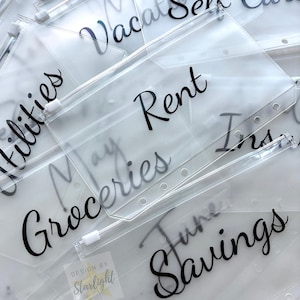 A6 Cash Envelopes - Budget Envelopes - Cash Stuffing - Budgeting - Budget Planning - Cash Envelope System - Zipper Envelopes