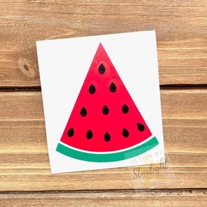 Watermelon Wedge Decal - Watermelon Sticker - Fruit Decal - Fruit Sticker
