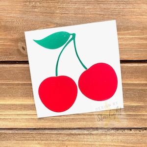 Cherry Decal - Cherry Sticker - Fruit Decal - Fruit Sticker