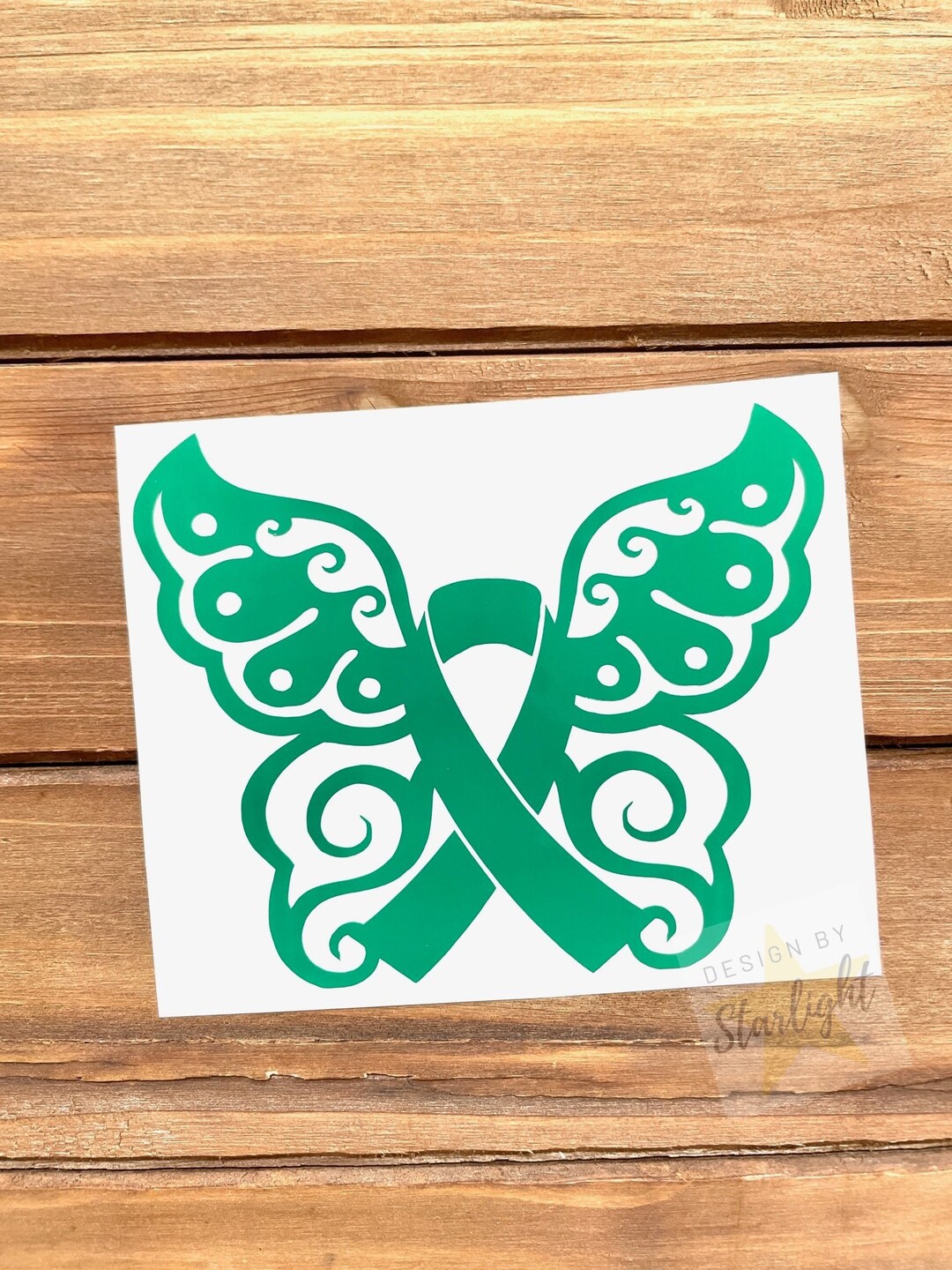 Butterfly Cancer Ribbon Kidney Cancer Liver Cancer Gallbladder Cancer ...
