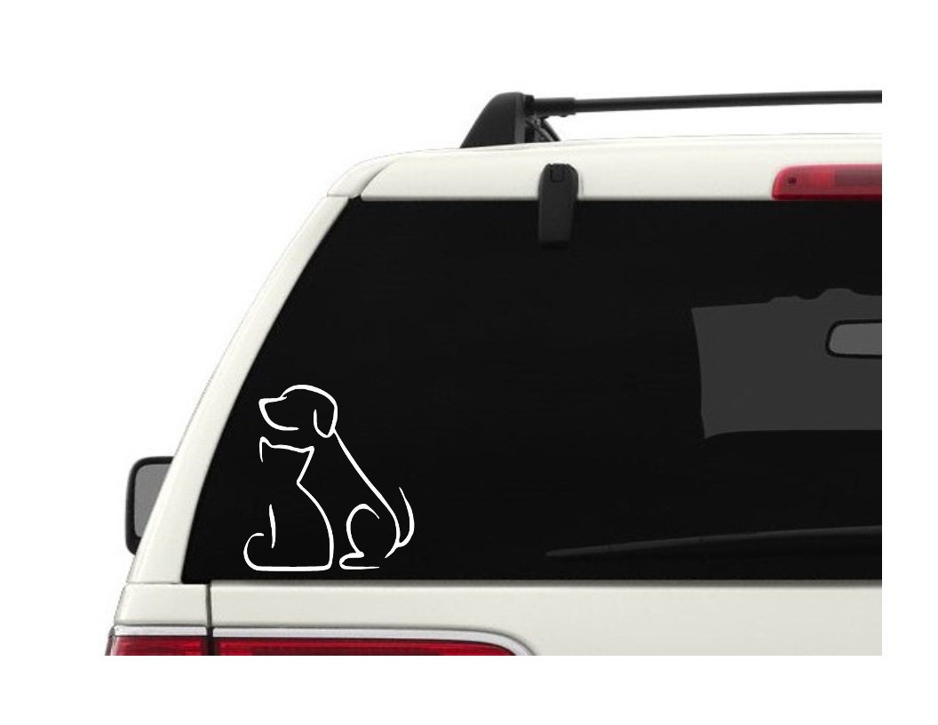 Dog & Cat Decal Animal Decal Dog Decal Cat Decal Etsy