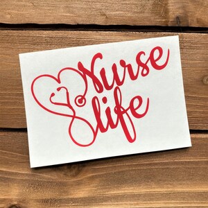 Nurse Life Decal - Nurse Life - Nurse Decal - Nursing - Medical