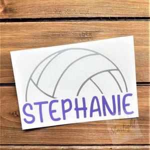 Volleyball Decal - Volleyball Player Decal - Volleyball With Name - Volleyball Team - Sports Decal