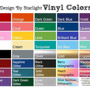 a color chart for different colors of paint