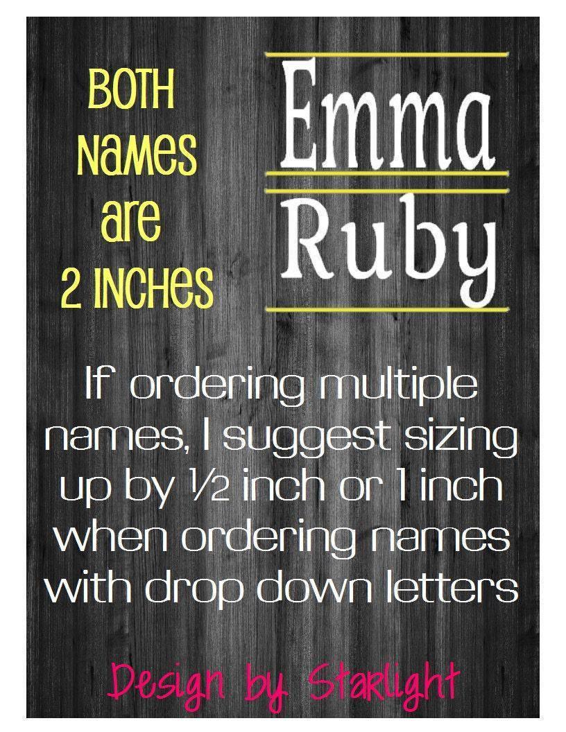 Name Decal - School Supplies Labels - Personalized Name Decals - Name ...
