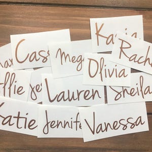Any Word Decal - Personalized Decal - Glitter Name - Glitter Decal - Customized Decal - Word Vinyl Decal - Tumbler Decal image 2