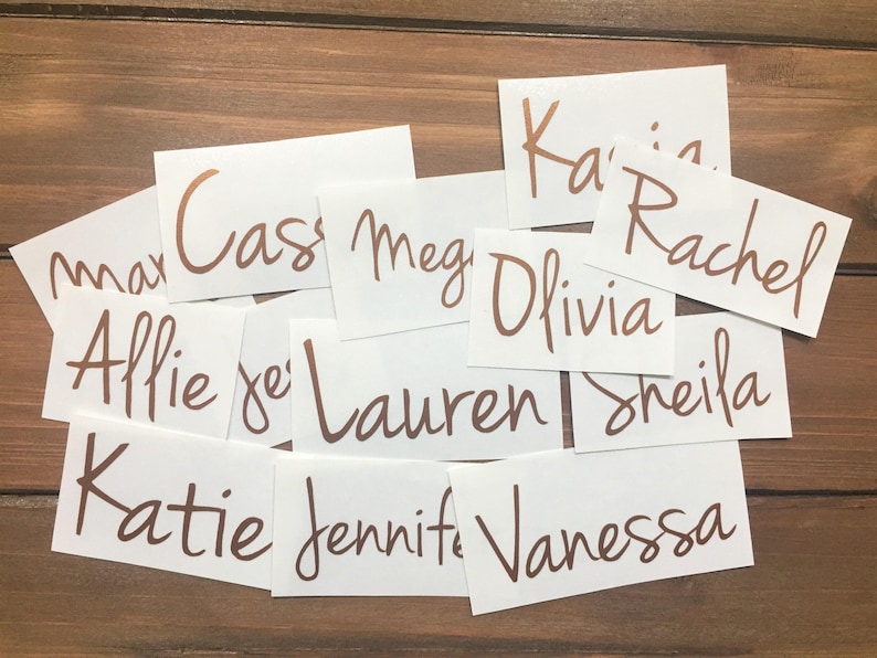 Any Word Decal - Personalized Decal - Glitter Name - Glitter Decal - Customized Decal - Word Vinyl Decal - Tumbler Decal image 2