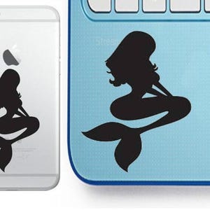 Mermaid Decal - Glitter Mermaid - Mermaid Sticker - Laptop Decal - Cell Phone Decal - Laptop Sticker - Car Decal - Tumbler Decal