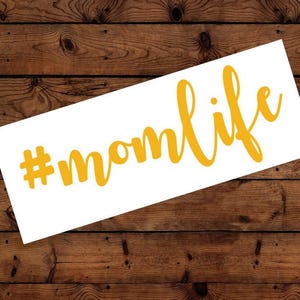 Mom Life Decal - #momlife - Glitter Decal- Mom Decal - Laptop Decal - Cell Phone Decal - Car Decal - Tumbler Decal