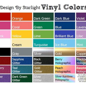 a color chart for different colors of paint