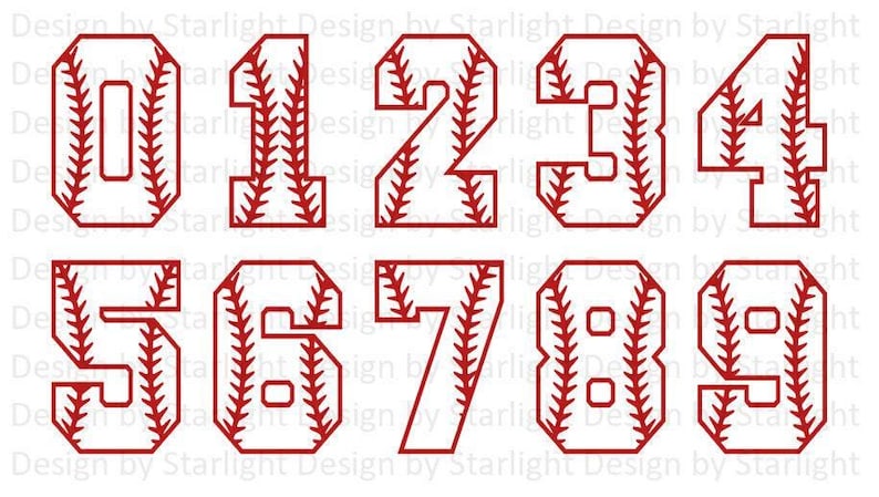 Baseball Number Decal - Baseball - Baseball Sticker - Sports Decal image 3