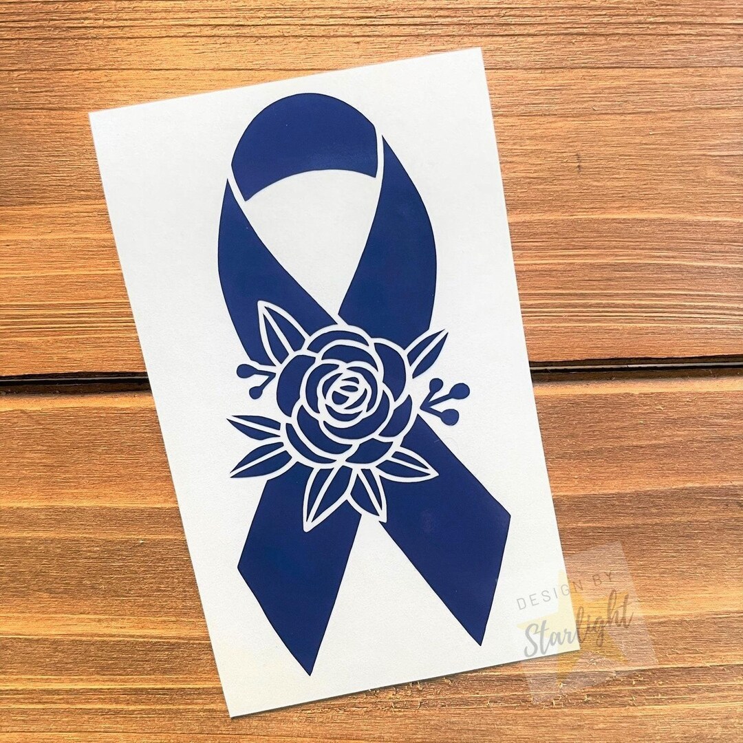 Cancer Ribbon - Colorectal Cancer - Colon Cancer - Diabetes Awareness ...