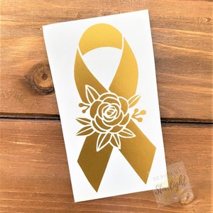 Yellow Ribbon Childhood Cancer Awareness Advocacy Gift Sticker for Sale by  TTFMerch
