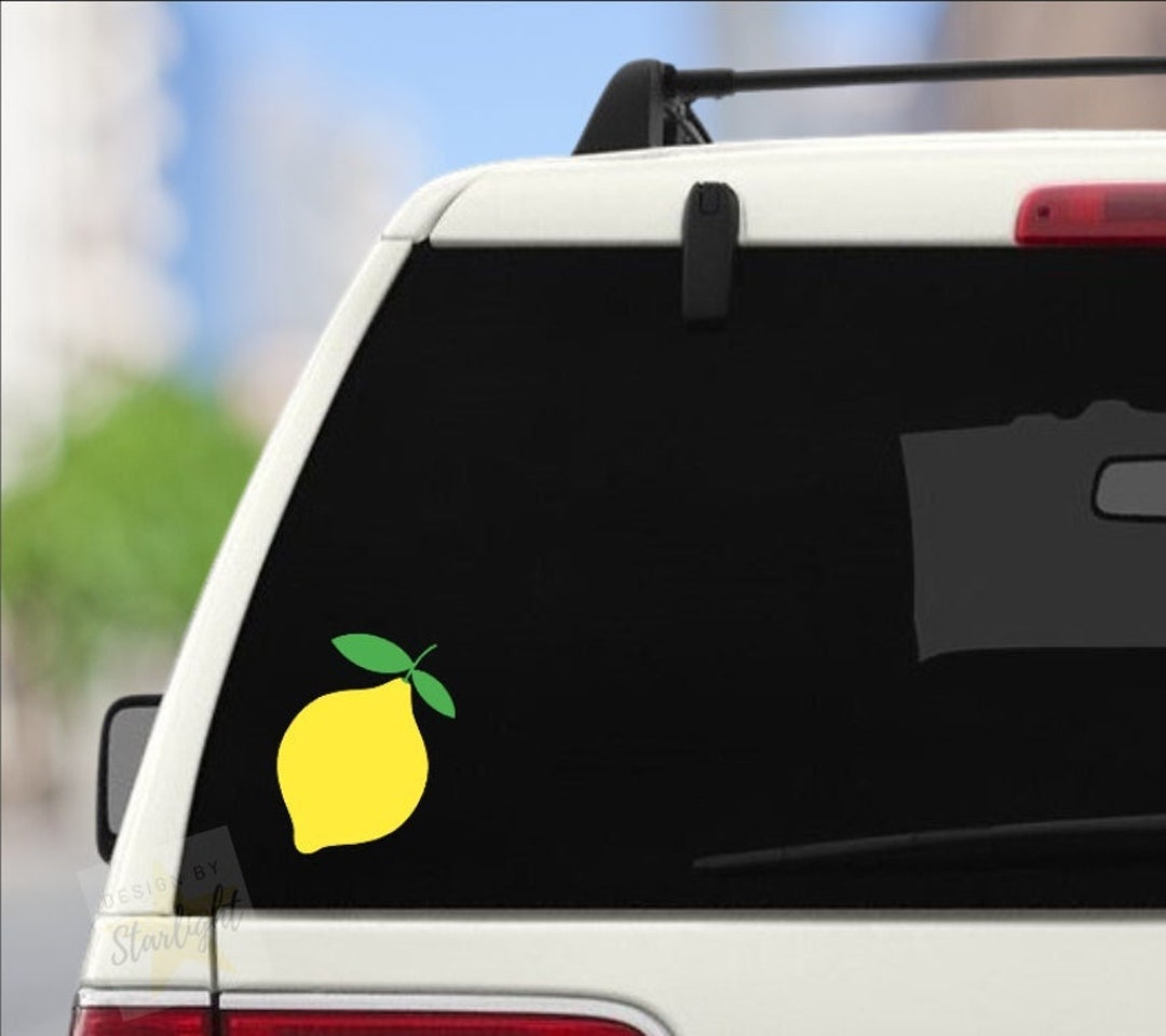 Lemon Decal Lemon Sticker Fruit Decal Fruit Sticker Etsy
