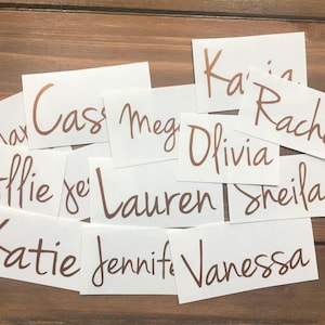 Any Word Decal - Name Decal - Personalized Decal - Glitter Name - Glitter Decal - Customized Decal - Word Vinyl Decal