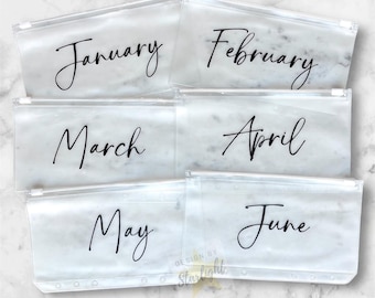Set of 12 Monthly A6 Cash Envelopes - Budget Envelopes - Cash Stuffing - Budgeting - Budget Planning - Cash Envelope System - Months