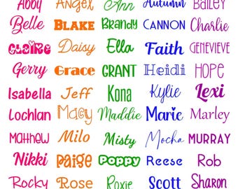 Any Word Decal - Personalized Decal - Glitter Name - Glitter Decal - Customized Decal - Word Vinyl Decal - Tumbler Decal
