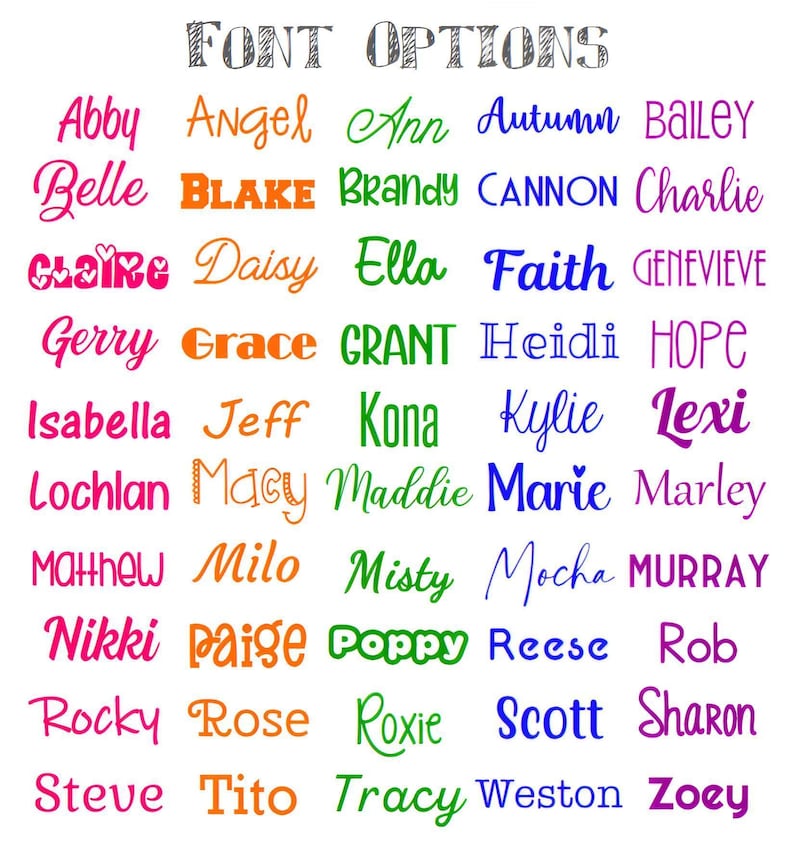 Any Word Decal - Personalized Decal - Glitter Name - Glitter Decal - Customized Decal - Word Vinyl Decal - Tumbler Decal image 1