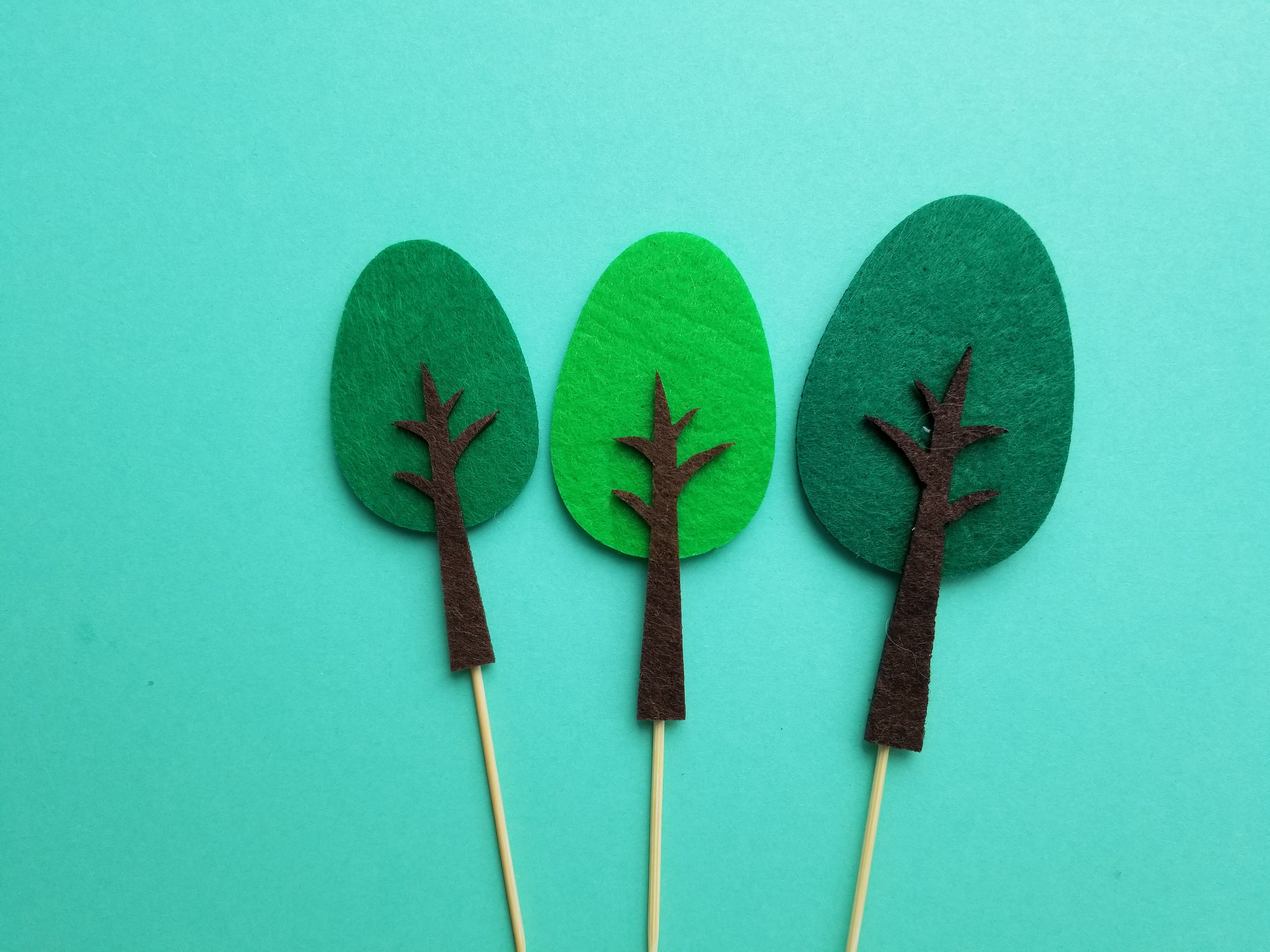 Handmade Cute Dinosaur and Trees Cake Toppers for Children Etsy UK