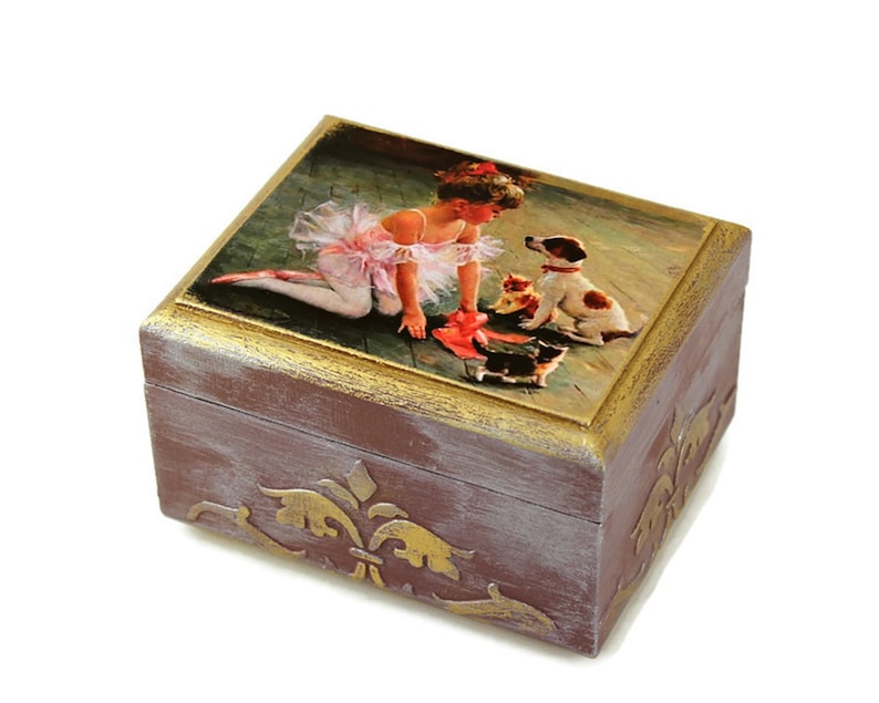 Small Ballerina Jewelry Box Cute Ballet Gift for Girl Dance Etsy