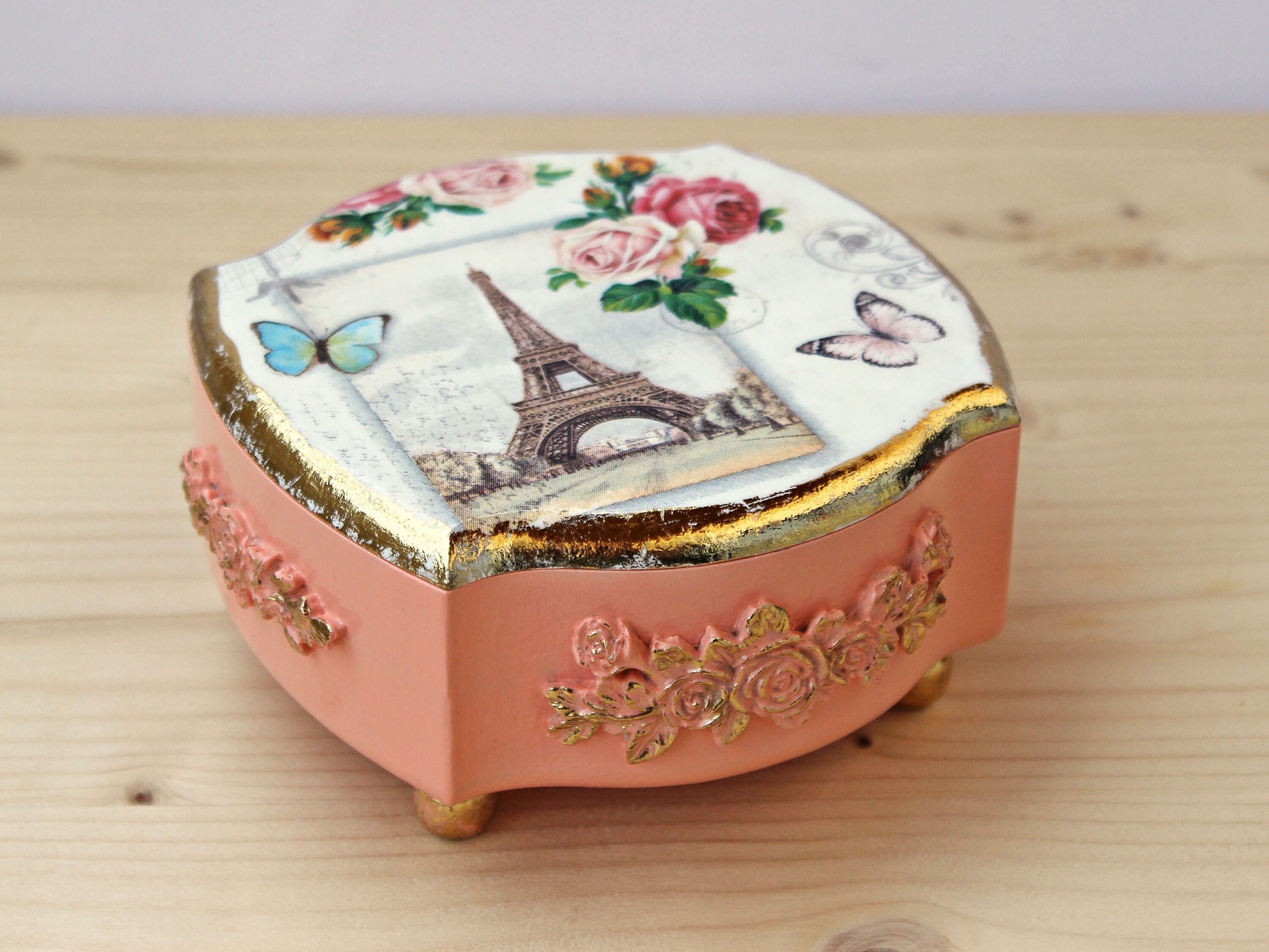 Eiffel Tower Small Box Elegant Paris Jewelry Box Cute Keepsake