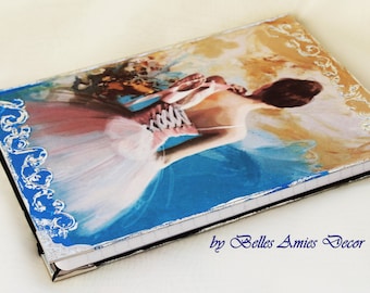 A5 notebook, ballerina journal, personal diary with ballerina, ballet gifts, birthday gift girl, ballet art, ballet decor, niece gift ballet