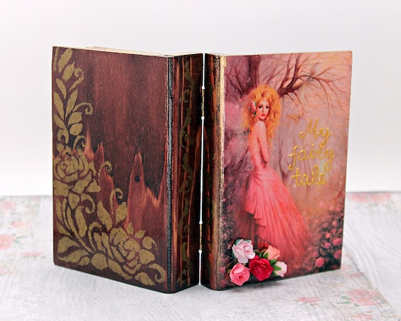 Libro de joyería de madera de rosas de hadas Etsy España