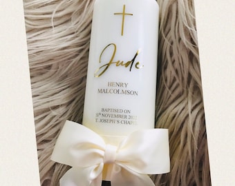 Christening candle, Baptism candle, Personalised Christening candle, Personalised Baptism candle, Christening gift, Baptism gift, UK