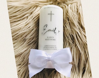 Christening candle, Baptism candle, Personalised Christening candle, Personalised Baptism candle, Keepsake, Gift, UK