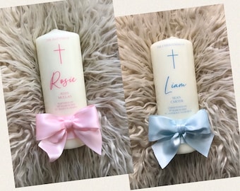 Christening candle, Baptism candle, Personalised Christening candle, Personalised Baptism candle, Keepsake, Gift, UK