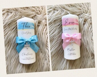 Christening candle, Baptism candle, Personalised Christening candle, Personalised Baptism candle, CKeepsake, Gift, UK