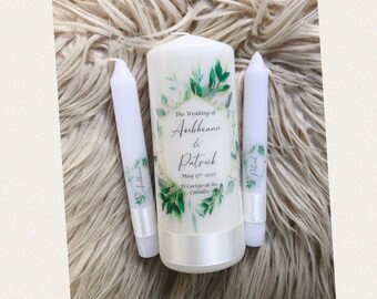 Wedding candles, Wedding Unity candles, Personalised wedding candles, Wedding gift, Unity candle set, Keepsake, Gift, UK