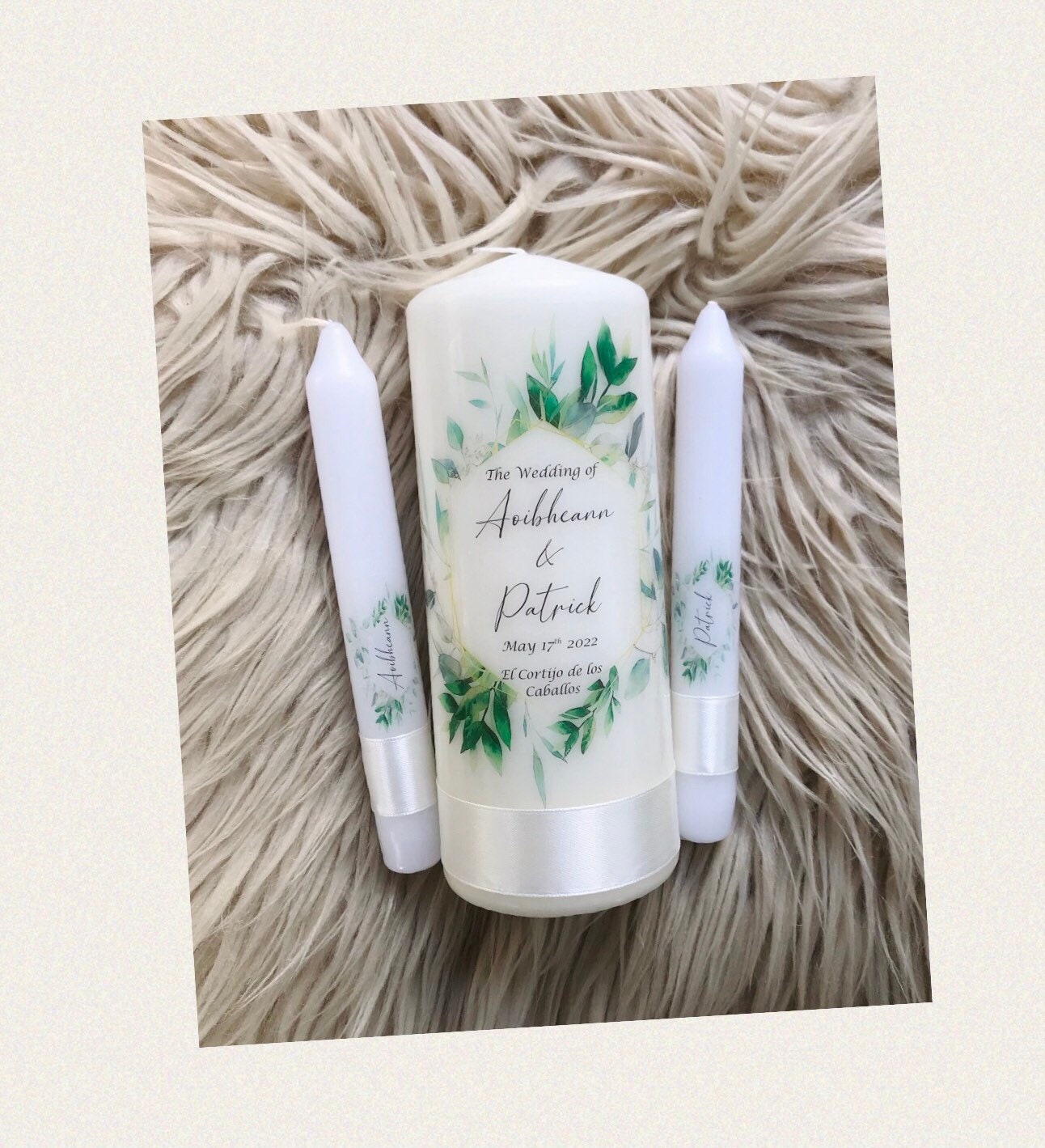 Wedding Candles Wedding Unity Candles Personalised Wedding Etsy UK