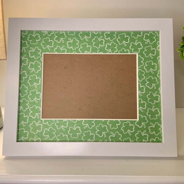 St. Patrick's Day Picture Frame | Personalized Picture Frame 5x7 | Irish Shamrock