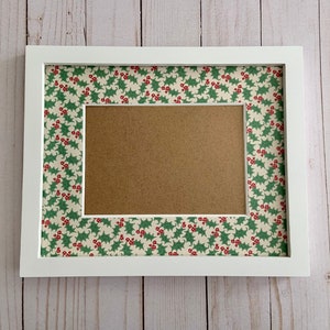 Christmas picture frame | Christmas Holly Frame for 5x7 Photo
