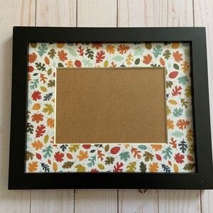 Fall Leaves Picture Frame for 5x7 photo | Fall Decor | Fall Leaves Personalized Frame