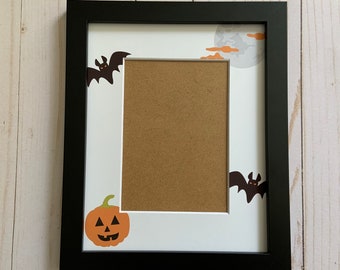 Halloween Picture Frame | Personalized frame for 5x7 photo | Trick or Treat Photo Frame
