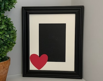 Heart Picture Frame | Anniversary, Boyfriend, Girlfriend Gift | Personalized Picture Frame 5x7