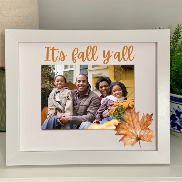 Fall Pumpkin Picture Frame - Etsy