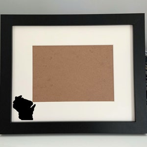 Wisconsin Picture Frame: Personalized 5x7 Photo Frame