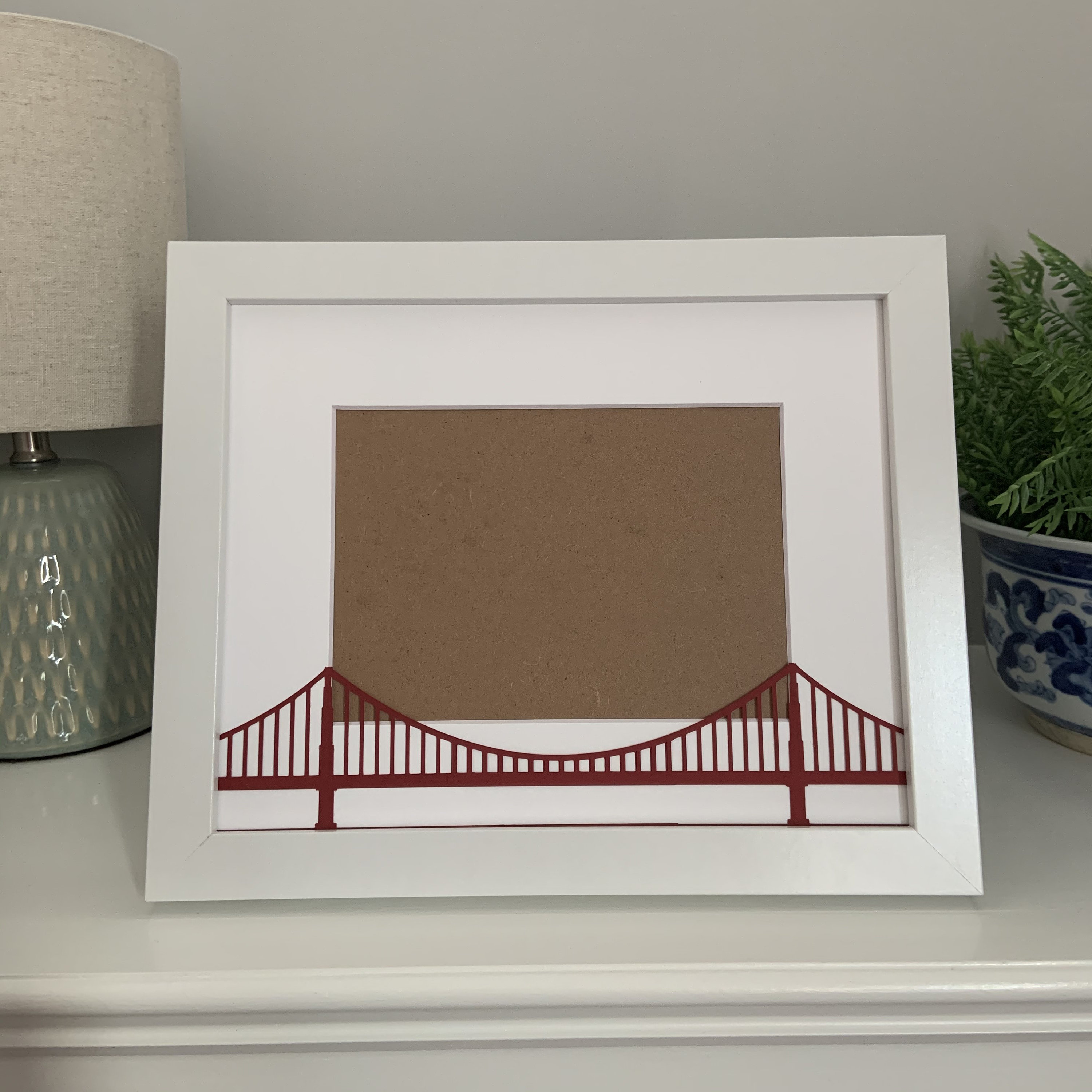 San Francisco Picture Frame Golden Gate Bridge Etsy