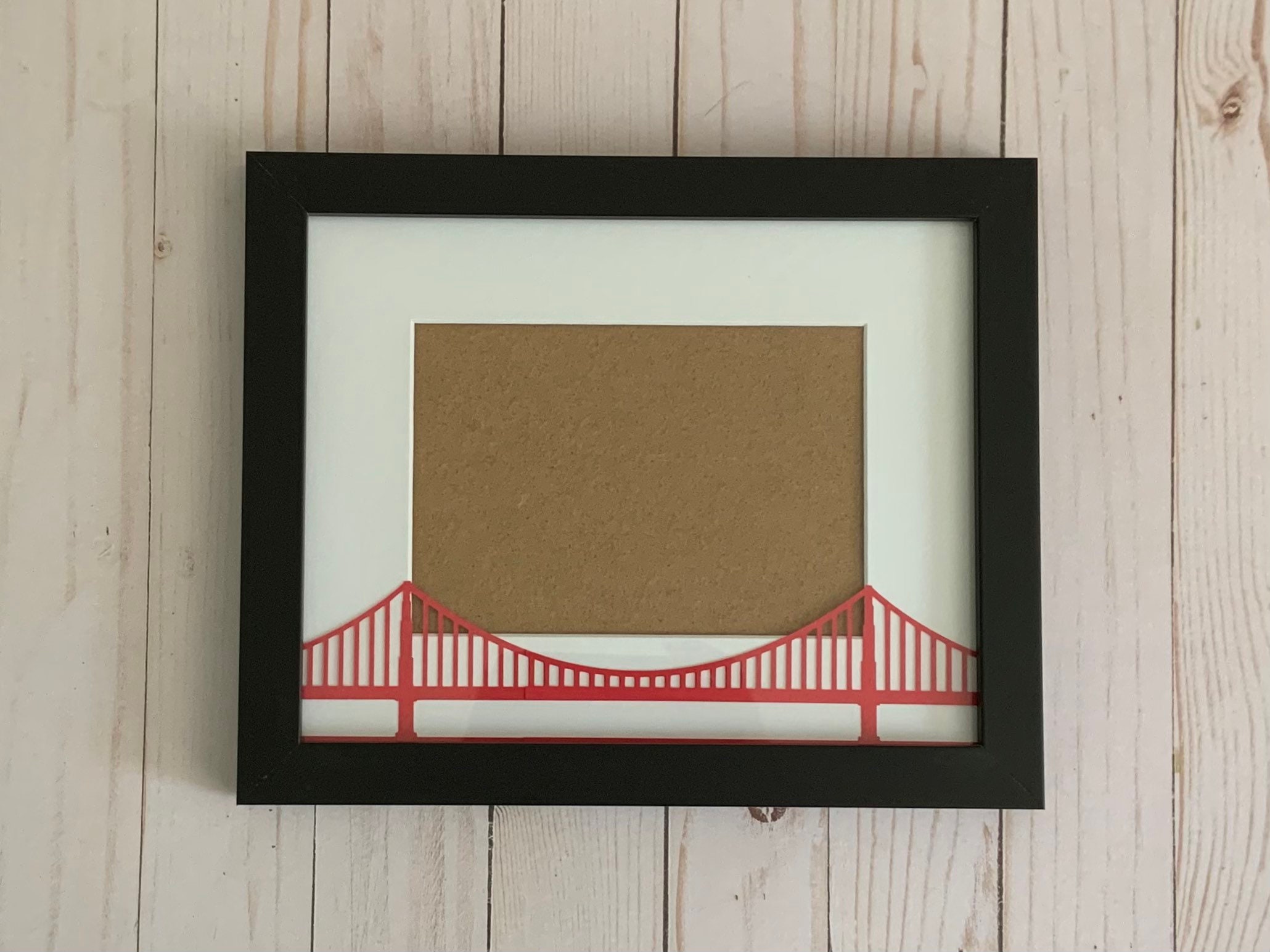 San Francisco Picture Frame Golden Gate Bridge Etsy