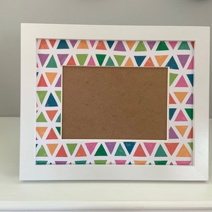 Rainbow Stripes Picture Frame | Personalized Picture Frame 5x7