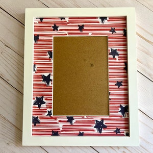 Patriotic Picture Frame | Personalized Picture Frame 5x7 | American Flag, United States Independence Day