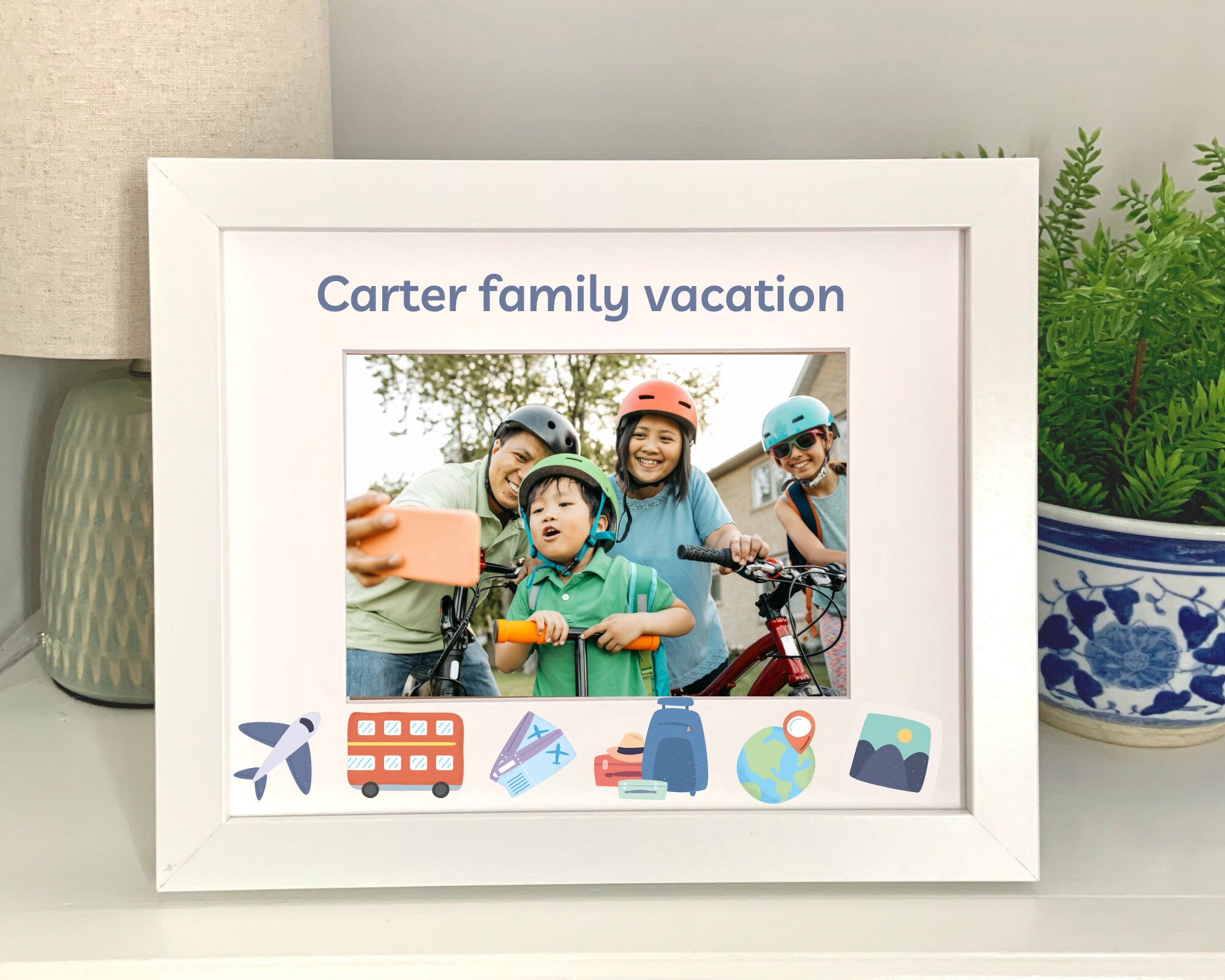 Travel Picture Frame Personalized Picture Frame 5x7 Etsy