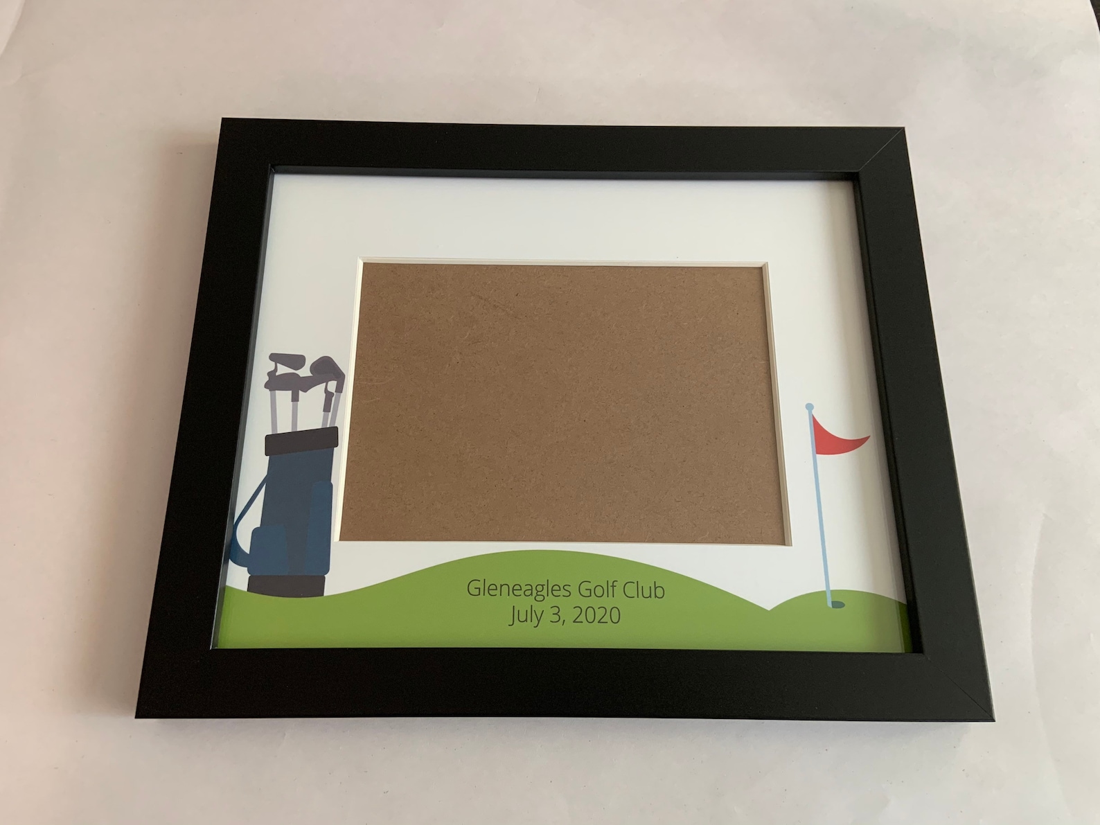 Golf Picture Frame Personalized Picture Frame 5x7 Golfer Etsy